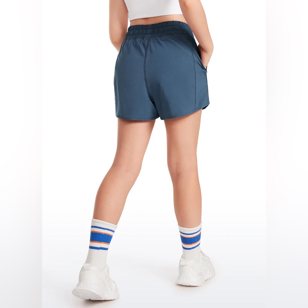 Feathery-Fit Soft Girls Mesh Liner Shorts with Zip Pockets